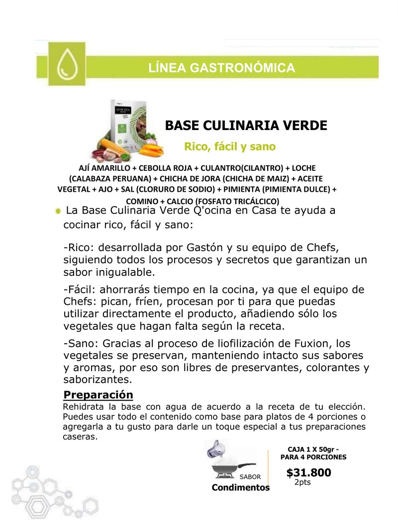Base Culinaria Verde